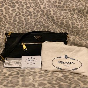 Black PRADA Nylon Handbag